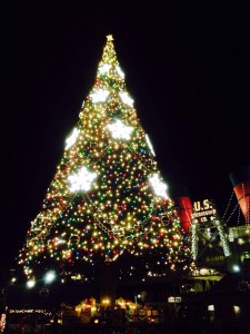 Weihnachtsbaum in Disney Sea - etwas du nur in Japan sehen kannst.
